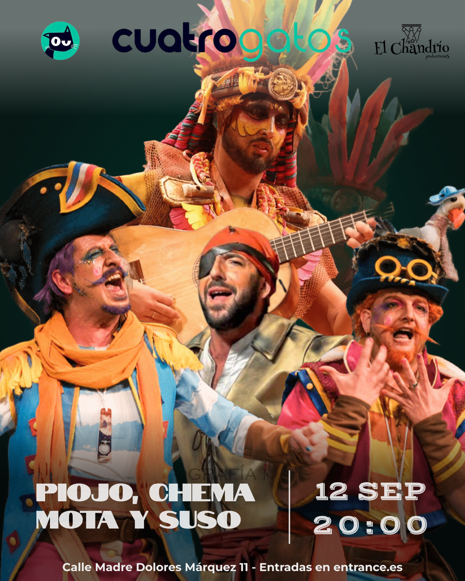 Piojo, Chema, Mota y Suso en Cuatrogatos